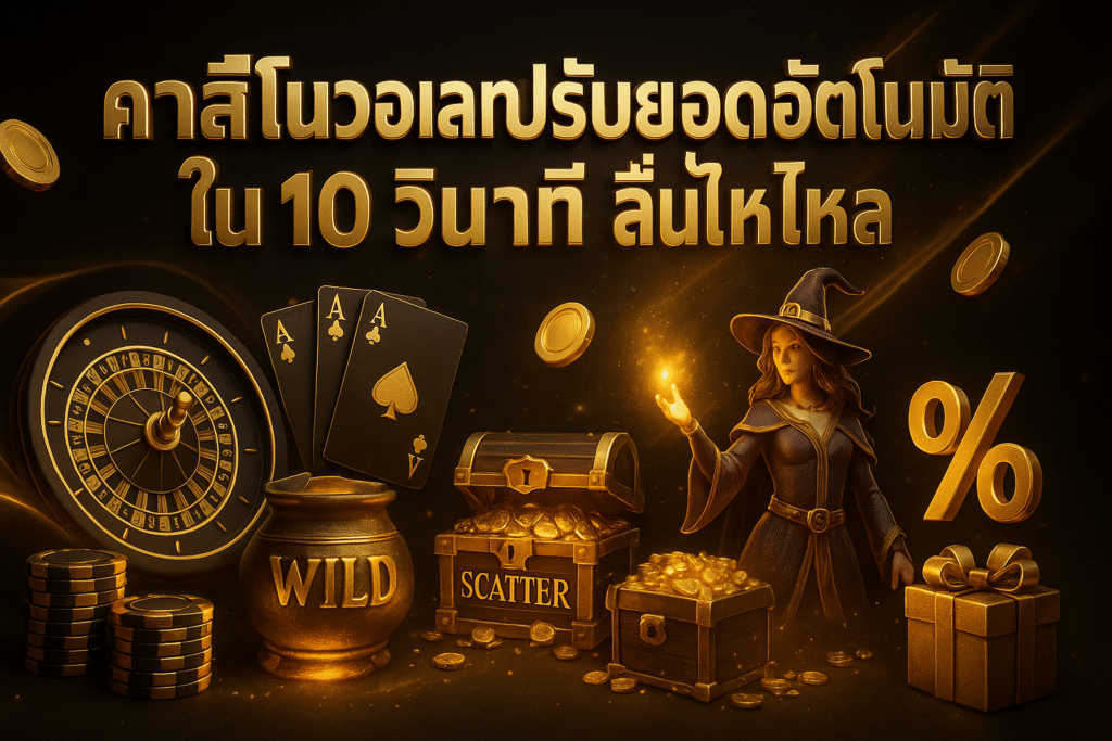 คาสิโนวอเลทปรับยอดอัตโนมัติ