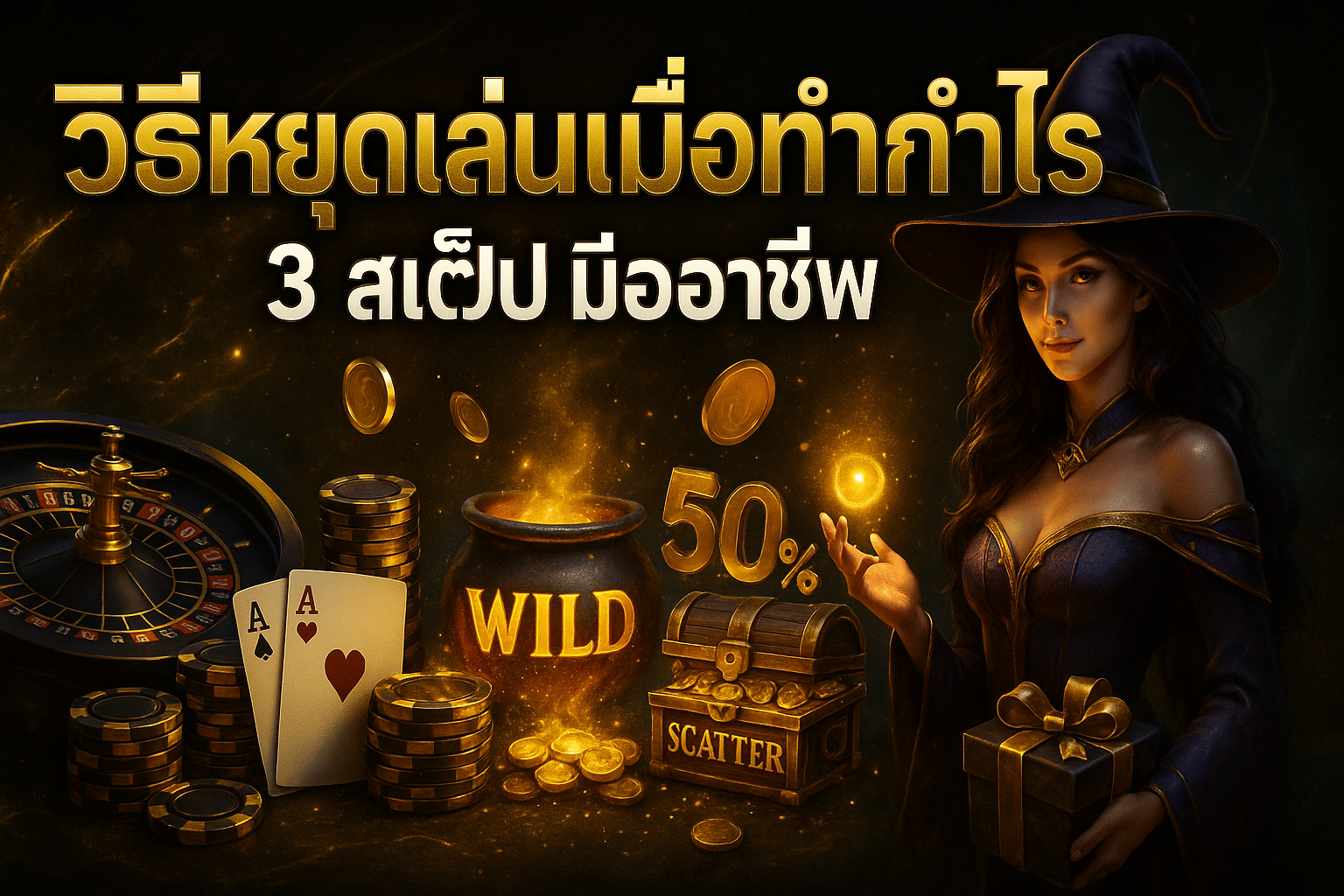 วิธีหยุดเล่นเมื่อทำกำไร