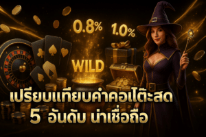 เปรียบเทียบค่าคอมโต๊ะสด