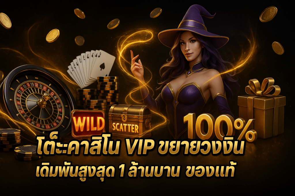 โต๊ะคาสิโน VIP ขยายวงเงิน
